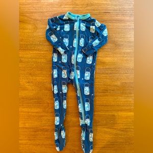 Kickee Pants - Print Footie with Zipper - Twilight Fireflies - Size 6-12 months